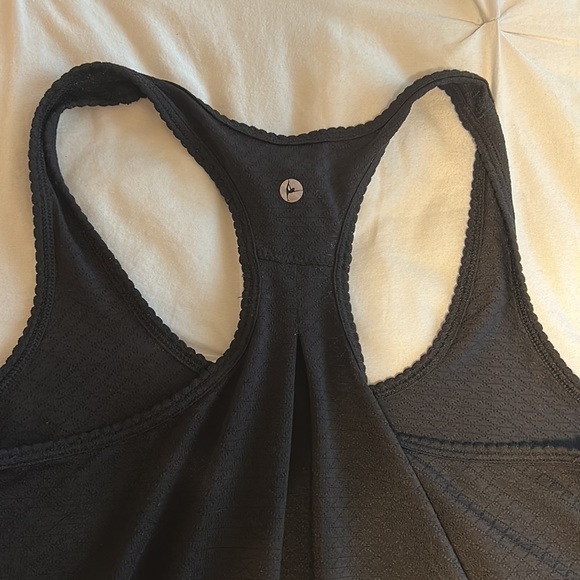 90 DEGREE BY REFLEX | flowy yoga racerback tank in black - Picture 5 of 5